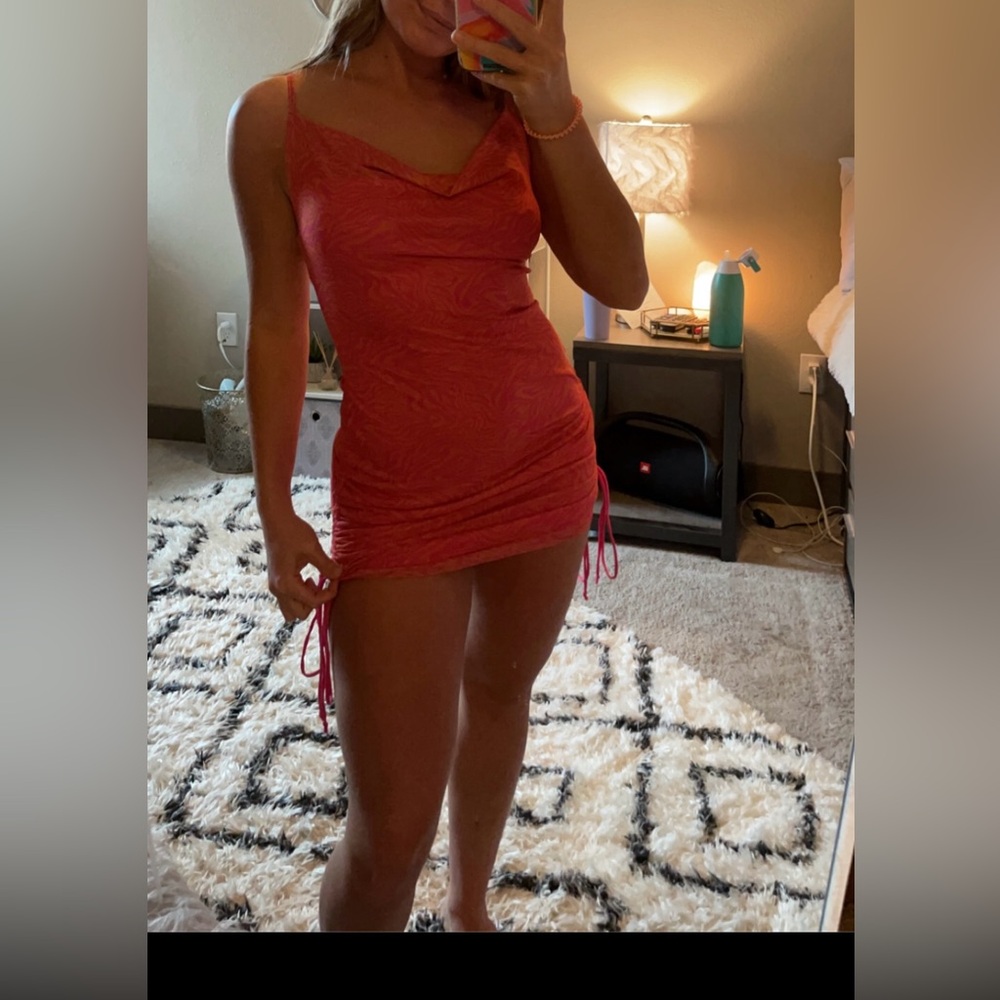 NEW Motel Rocks Pink & Orange Mini Dress